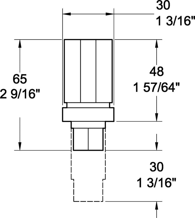 Economy Adjustable Foot Inserts - Plastic - Oxford Hardware - E3030PPG