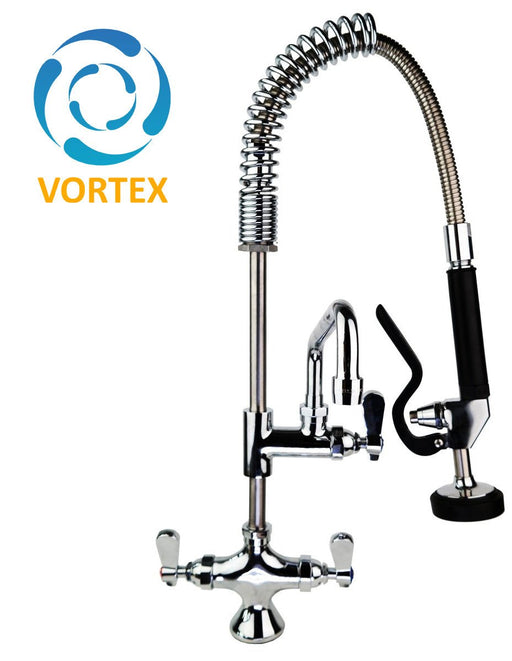 OHD20M - Pre-Rinse Spray, Deck Mounted, Single Pedestal, Twin Feed, Mini Style - Oxford Hardware - OHD20M