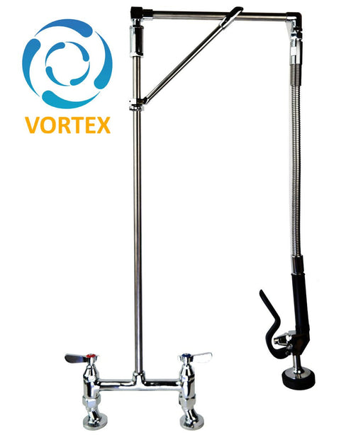OHD30H - Pre-Rinse Spray, Deck Mounted, Twin Pedestal, Twin Feed, Hangman Style - Oxford Hardware - OHD30H