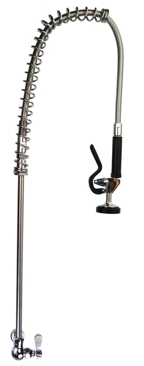OHW10 - Pre-Rinse Spray, Wall Mounted, Single Pedestal, Single Feed - Oxford Hardware - OHW10