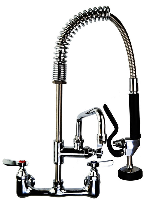 OHW30M - Wall Mounted Pre-Rinse Spray, Twin Pedestal, Twin Feed, Mini Style - Oxford Hardware - OHW30M