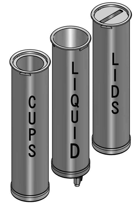 09.2074 Lid Disposal Tube - Oxford Hardware - LDW