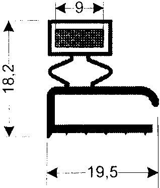 15-M - Refrigeration Gaskets :: Flap Type - Oxford Hardware - 15-M