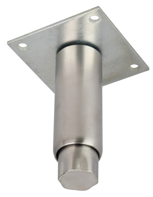 1762-5010-MPH - 5" Stainless Steel Leg, hex foot, plate with 70 x 70 centres - Oxford Hardware - 1762-5010-MPH