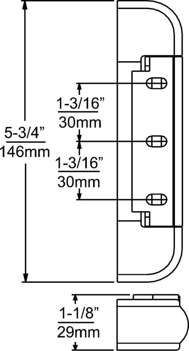 217 :: Adjustable Hinge - Oxford Hardware - 0217000008