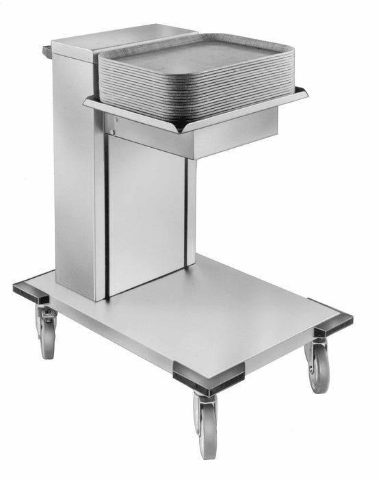 60.3760 OX-MS/C Unheated Cantilever Mobile Tray/Basket Dispenser with 470 x 370mm platform - Oxford Hardware - 60.376