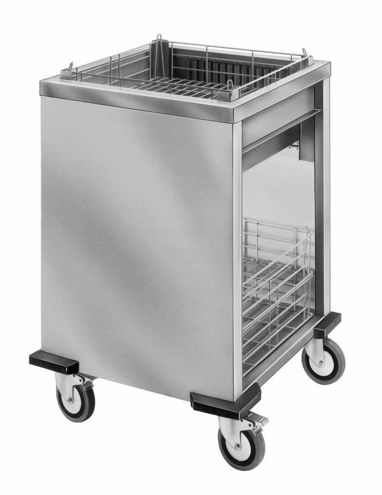 80.4000 ORT-MS/A Unheated Mobile Dispenser With Two Sides Open For Baskets with 660 x 540mm platform - Oxford Hardware - 80.4