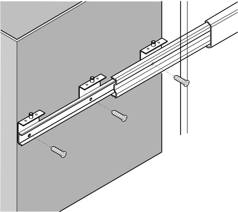 Accuride Drawer Slides with Mounting Brackets - Stainless Steel - Oxford Hardware - DS 5322-0030-2