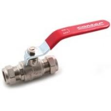 CW1V28 - 28mm Lever Ball Valve red handle (water) - Oxford Hardware - CW1V28