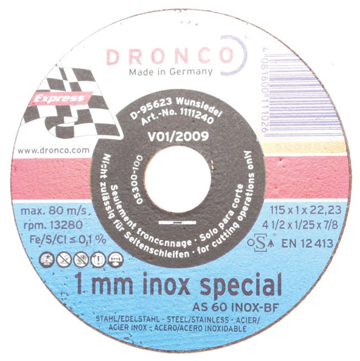 Dronco Cutting and Polishing Discs - Oxford Hardware - 110 1240