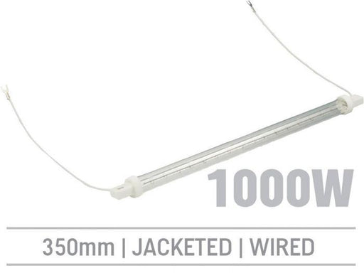 IRL1000LHRJ - 1000W Jacketed Infrared Quartz Bulb, Hard Wired with Flying Leads 350mm - Oxford Hardware - IRL1000LHRJ