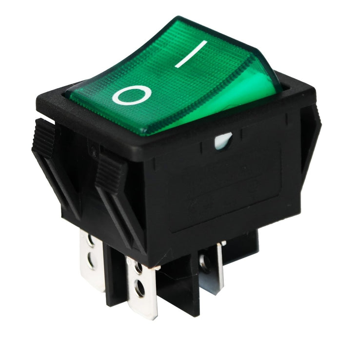 Rocker Switches and Indicators - Oxford Hardware - RS2GREEN.L