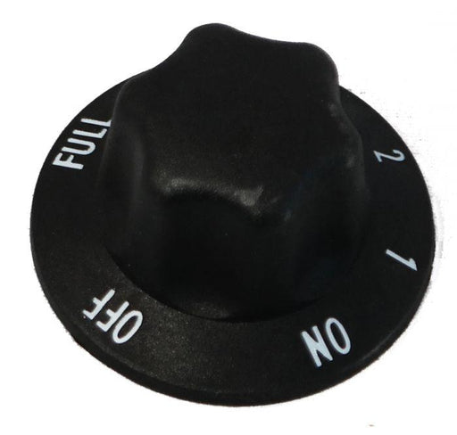 SIM.KNOBBLACK - Control Knob, Black marked ON-1-2-3-4-FULL - Oxford Hardware - SIM.KNOBBLACK