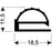 TYPE 102-A - Gasket 102A-Grey-compres-2.5m L(£ per m) - Oxford Hardware - TYPE 102-A