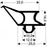 TYPE 172-B - Gasket 172B-Grey-Dart-2.5m L (£ per m) - Oxford Hardware - TYPE 172-B